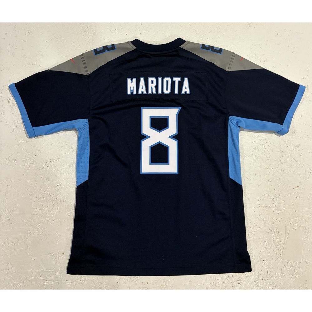 Nike On Field NFL Tennessee Titans #8 Marcus Mariota Jersey Size Youth Large - Picture 9 of 11